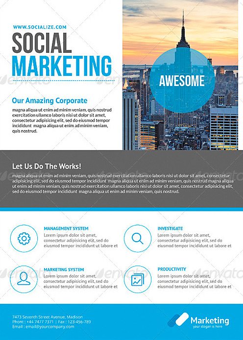Corporate Business Flyer Template - Download Corporate PSD Flyer