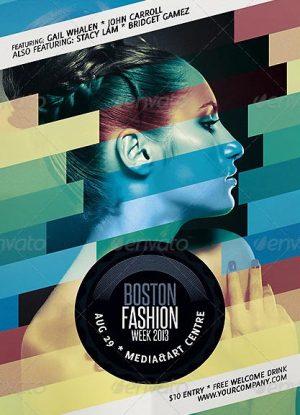 Great Minimalistic Electro and Fashion Event Flyer Template