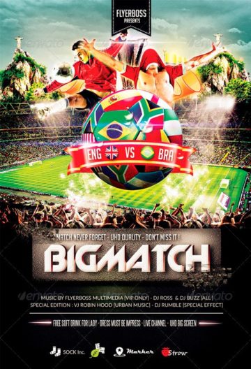 The Bigmatch Football Flyer Template