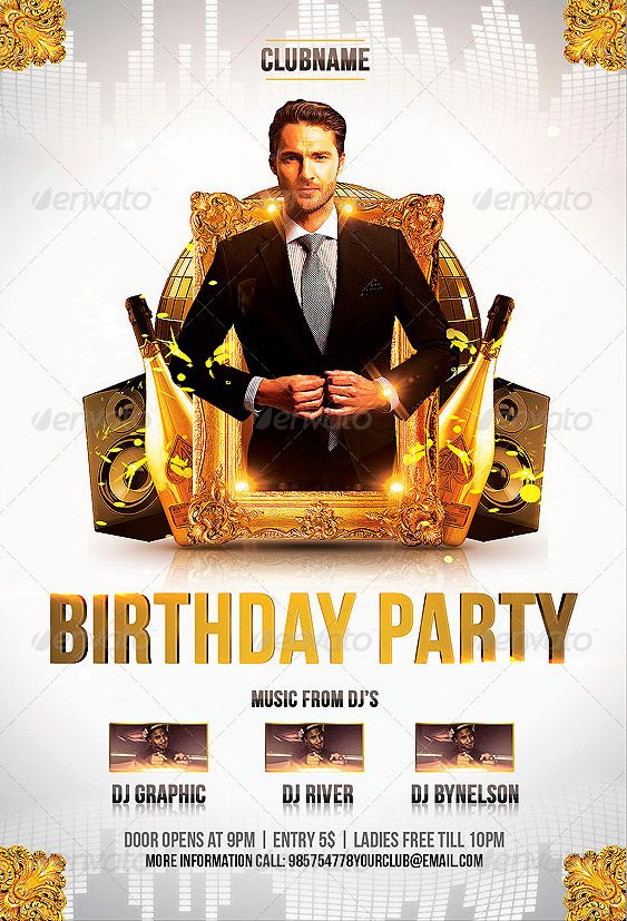 Birthday Party Flyer Template Download Birthday Psd Flyer Ffflyer
