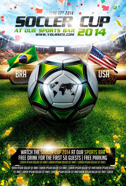 Download The Best Soccer Flyer Templates For Shop