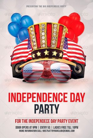 Independence Day Party Flyer Template