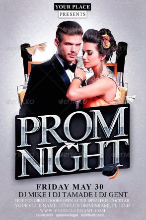 Prom Night Party Flyer Template