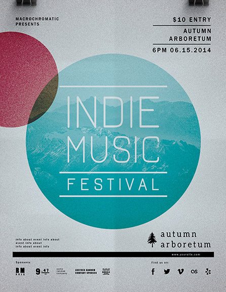 Flyer Template: Indie Festival Concert - Flyer Template