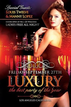 Free Flyer Template: Luxury Party Flyer Template