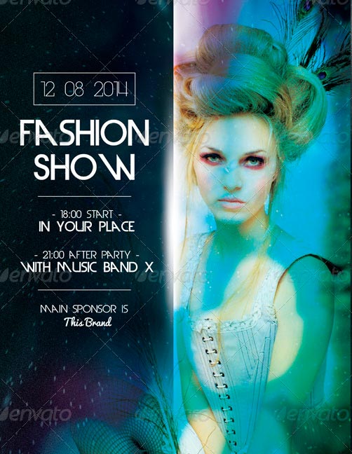 Fashion Show Flyer PSD Template