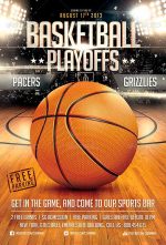 Basketball Game Flyer Template - Download PSD Flyer - FFFLYER