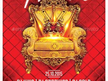 King Royal Gold Flyer Template