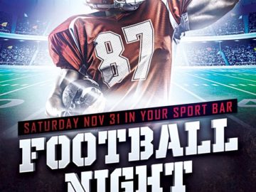 Free Football Sports Flyer Template