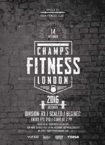 Fitness Event Flyer Template