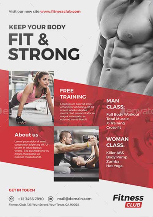 Fitness and Gym Flyer Template