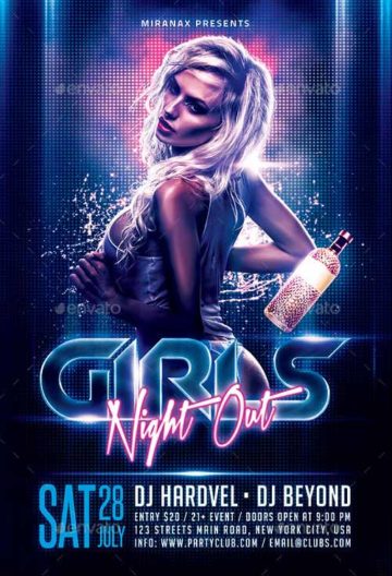 Girls Night Out Flyer Template