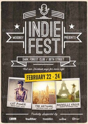 Indie Fest Flyer and Poster Template