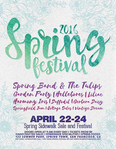 Spring Festival Poster and Flyer