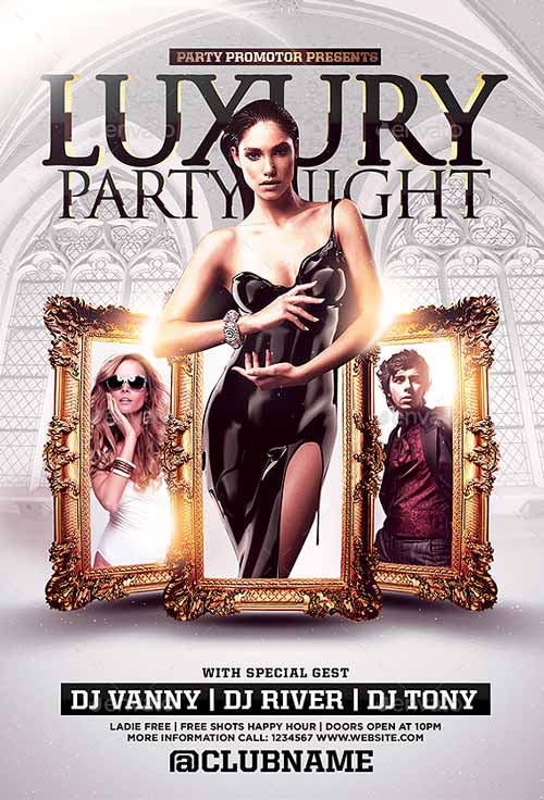 The Luxury Nights Flyer Template