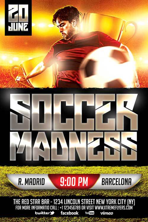 Euro Soccer Free Flyer Template