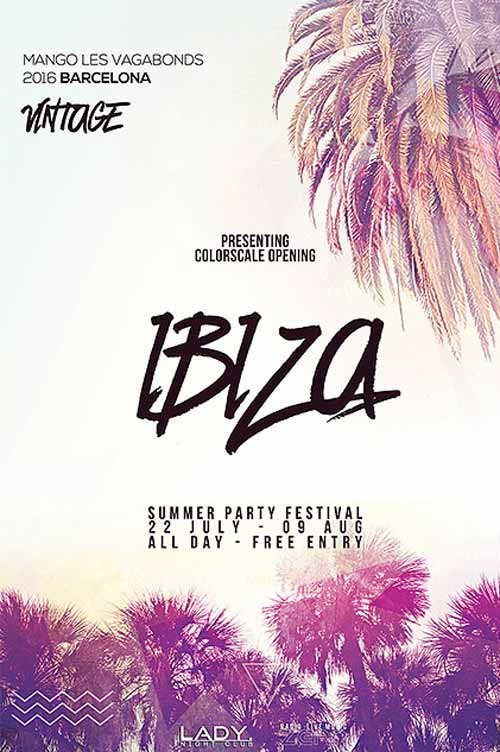 Electro Summer Free Flyer Template