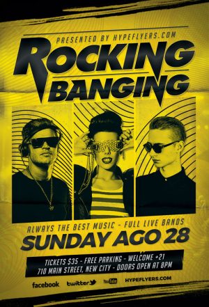 Rock Band Event Flyer Template