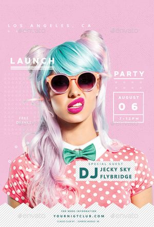 Launch Party Flyer Template