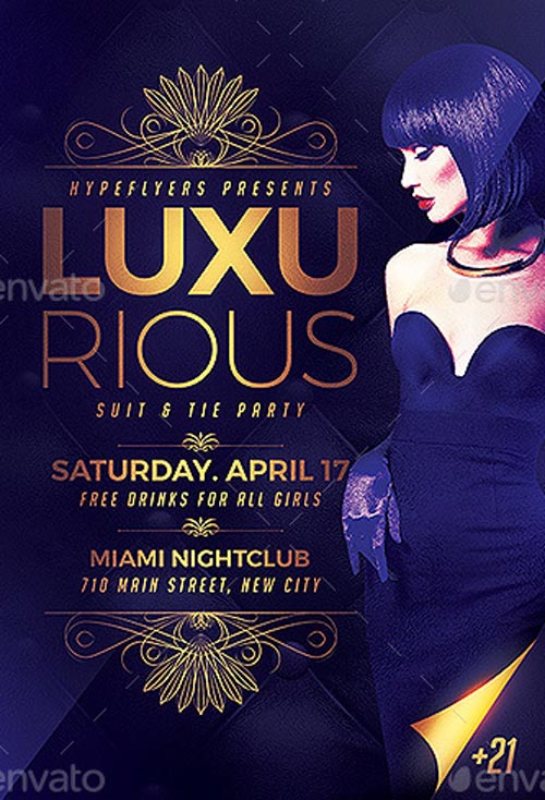 Luxurious Elegant Flyer Template for Photoshop