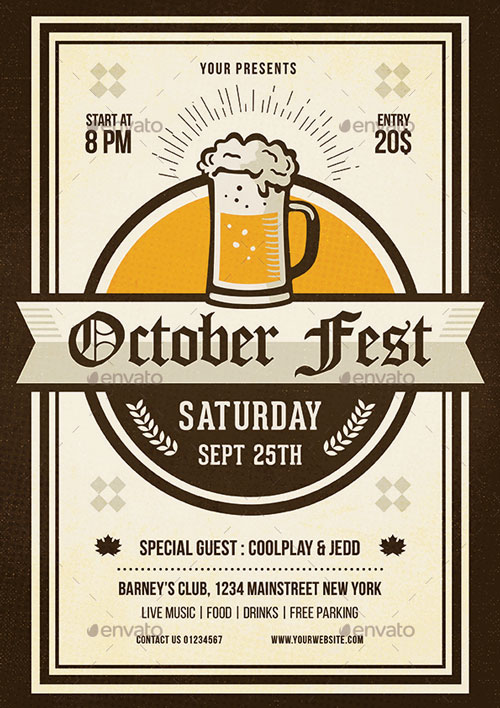October Fest Flyer Template