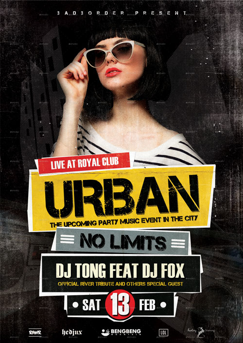 Urban Party Flyer Poster Template