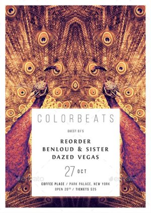Color Beats Creative Party Flyer Template