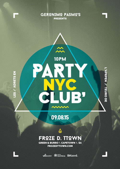 Club Party Free Poster Template