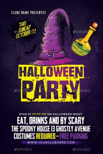 Halloween Party Event Flyer Template
