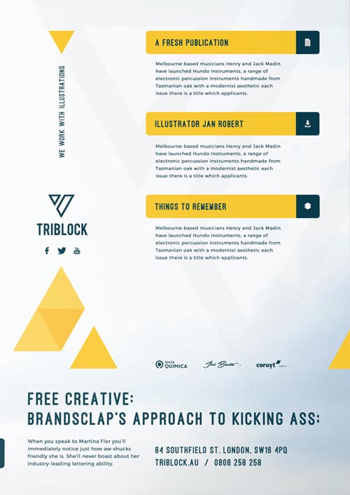 Modern Corporate Service Free Poster Template