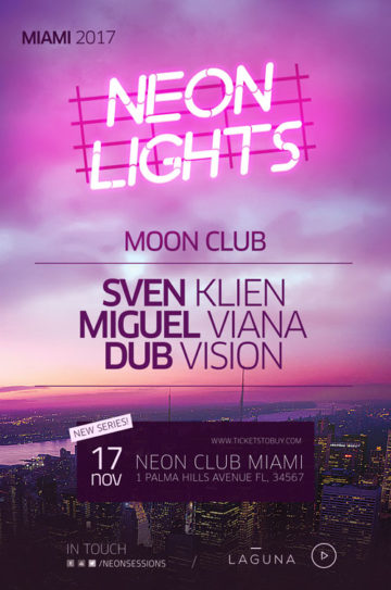 Neon City Club Flyer and Poster Template