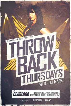 Throwback Thursdays Flyer Template
