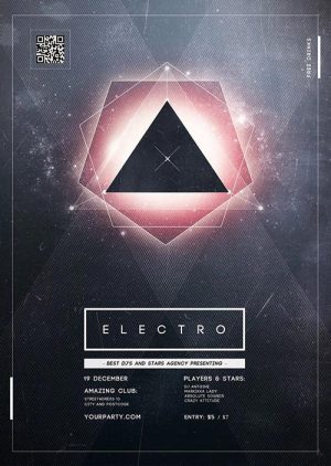Cristal Electro Party Flyer Template