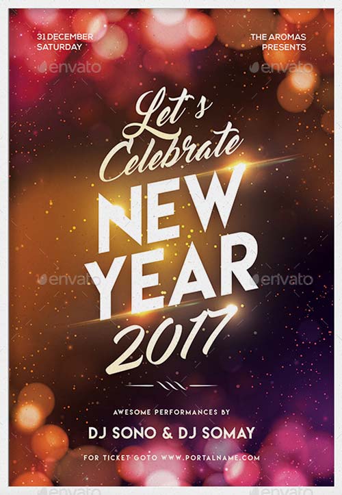 New Years Party Event Flyer Template