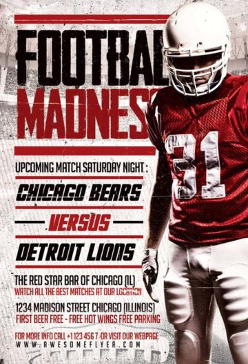 Football Madness Flyer Template