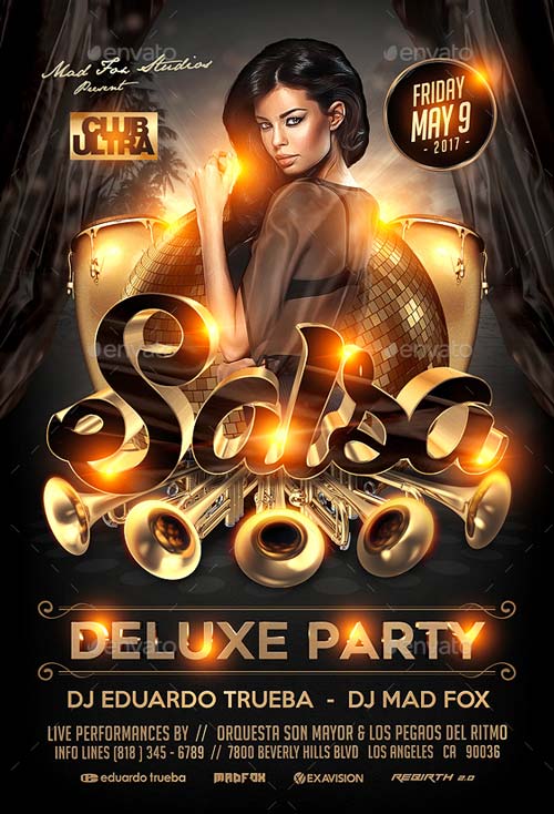 Salsa Deluxe Party Flyer Template