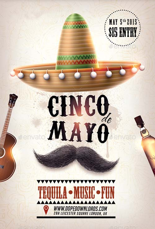 Cinco De Mayo Party Club Flyer Template
