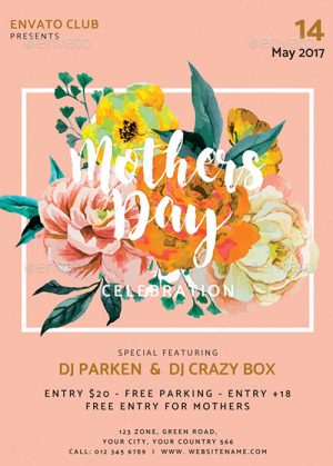 Mothers Day Event Flyer Template