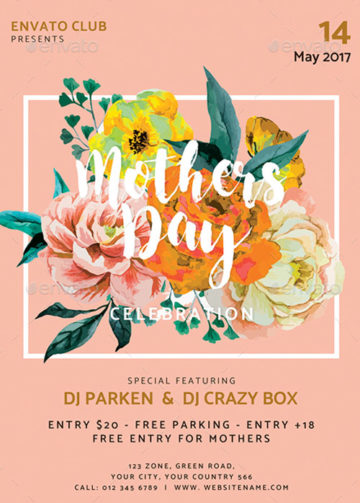 Mothers Day Event Flyer Template