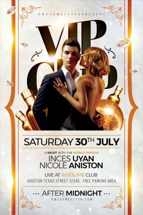VIP Club Party Flyer Template