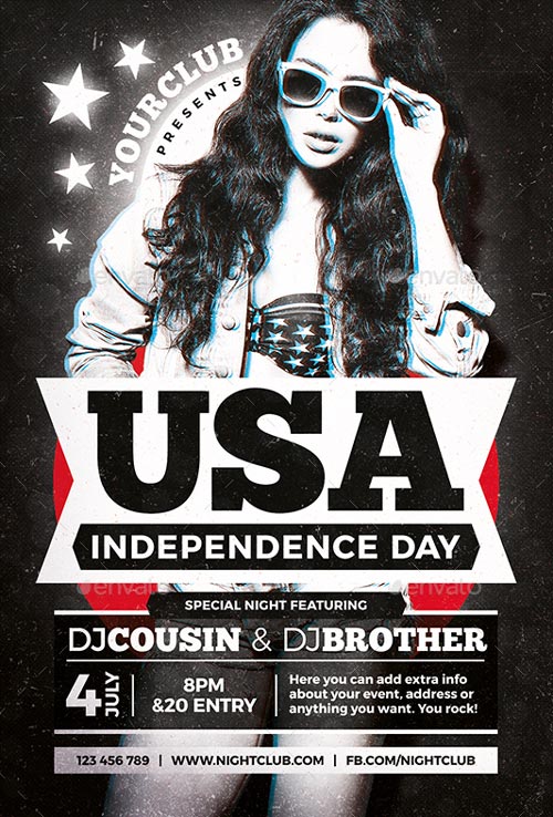 4th of July Independence Day Flyer Template