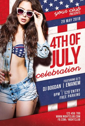 4th Of July Party Event Flyer Template