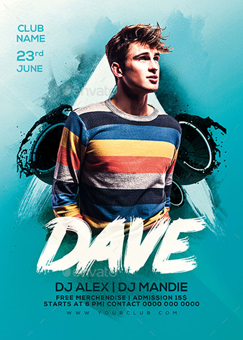 Dj Dave Party Flyer Template