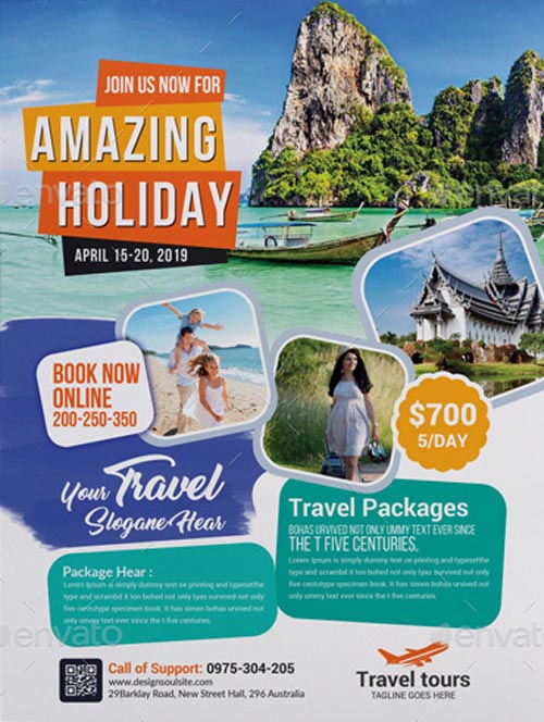 Travel Agency Business Flyer Template