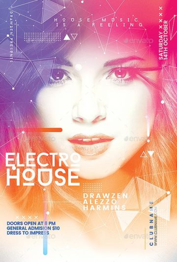 Electro House Flyer Template