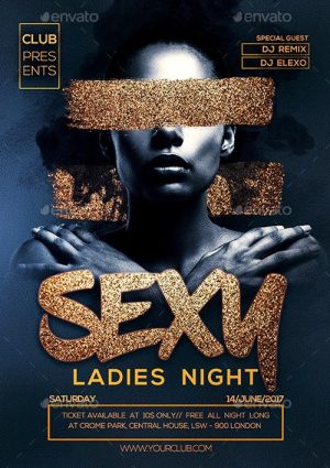 Sexy Ladies Night Party Flyer Template