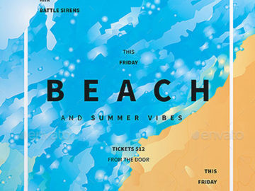 Beach Summer Flyer and Poster Template