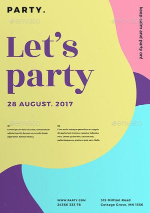 Color Party Flyer Templates