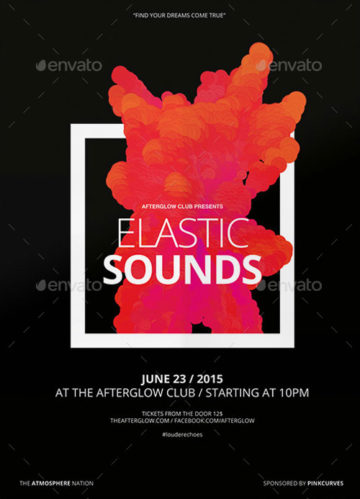 Elastic Sounds Poster and Flyer Template