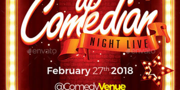 Comedian Night Live Flyer Template